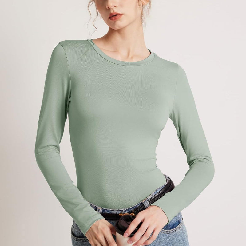 Women's Long Sleeve Crop Tops