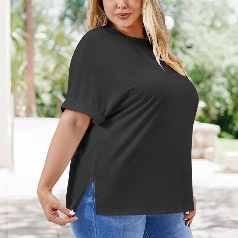 Plus Size Women's Summer Oversized Tee – XL-5XL