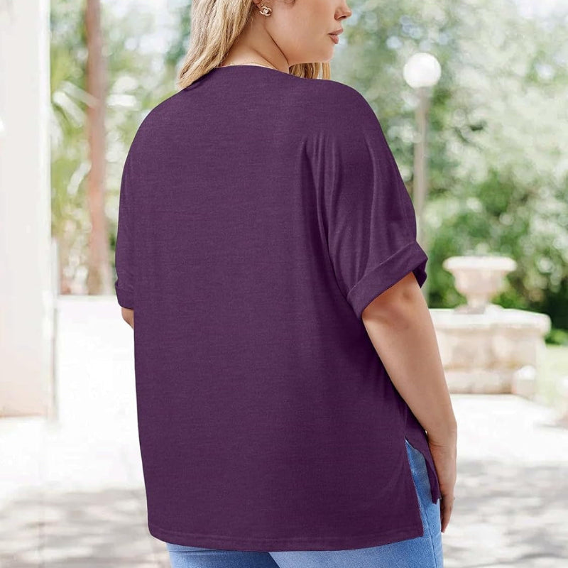Plus Size Women's Summer Oversized Tee – XL-5XL