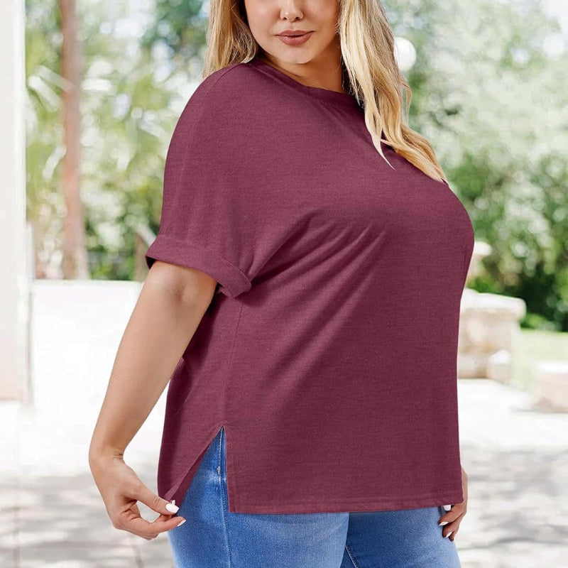 Plus Size Women's Summer Oversized Tee – XL-5XL