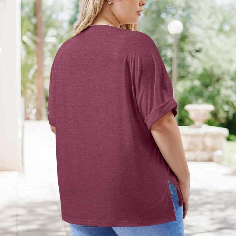 Plus Size Women's Summer Oversized Tee – XL-5XL