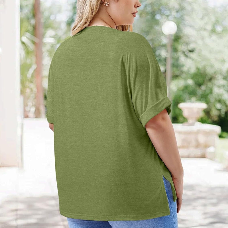 Plus Size Women's Summer Oversized Tee – XL-5XL